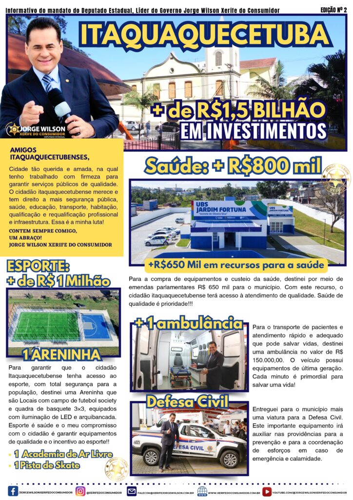 Informativo Itaquá Xerife do Consumidor Itaquaquecetuba