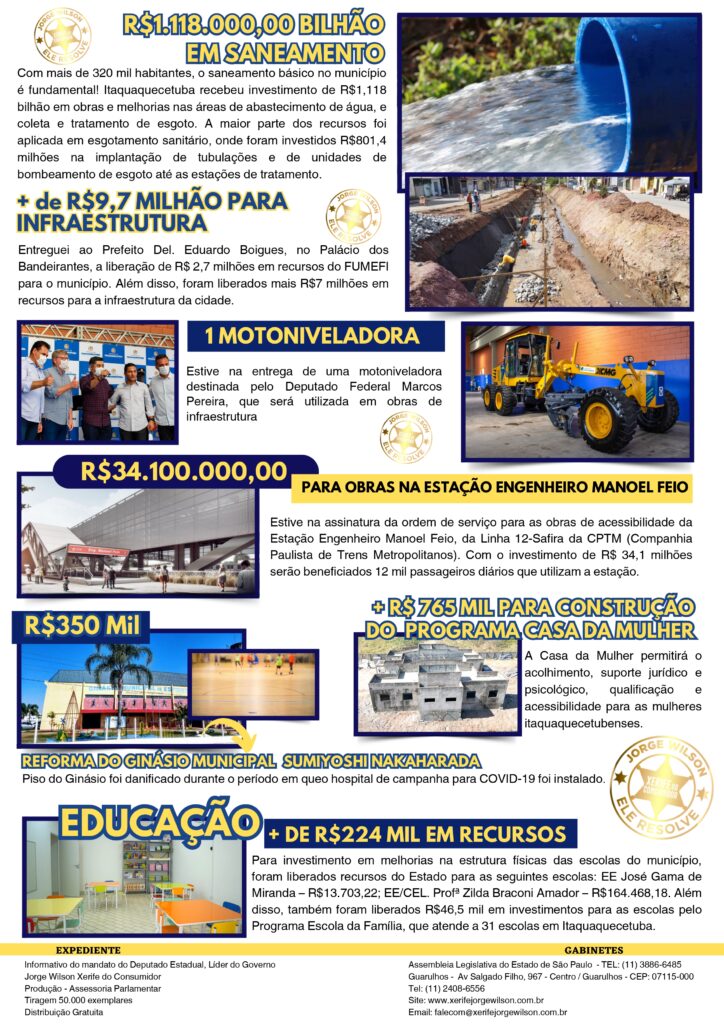 Informativo Itaquá Xerife do Consumidor Itaquaquecetuba